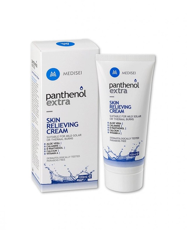Medisei Panthenol Extra Skin Relieving Cream Καταπραϋντική Κρέμα Κατάλληλη και για Ήπια Εγκαύματα 100ml