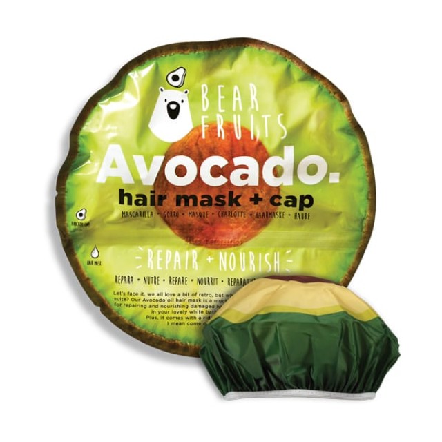 Bear Fruits Avocado Hair Mask + Cap 20ml