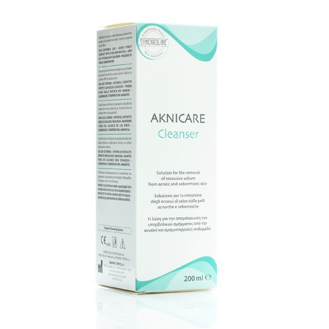 Synchroline Aknicare Cleanser Καθαριστικό Προσώπου για Ακνεϊκή & Σμηγματορροϊκή Επιδερμίδα 200 ml
