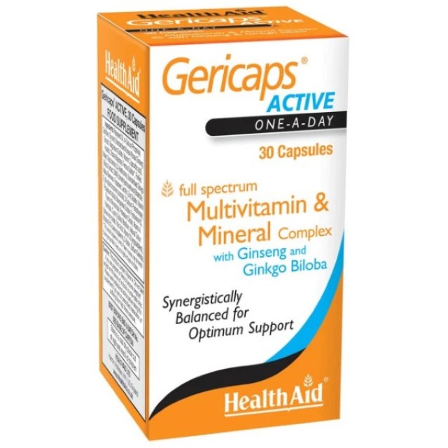 Health Aid Gericaps Active Multivitamin & Mineral Complex 30caps