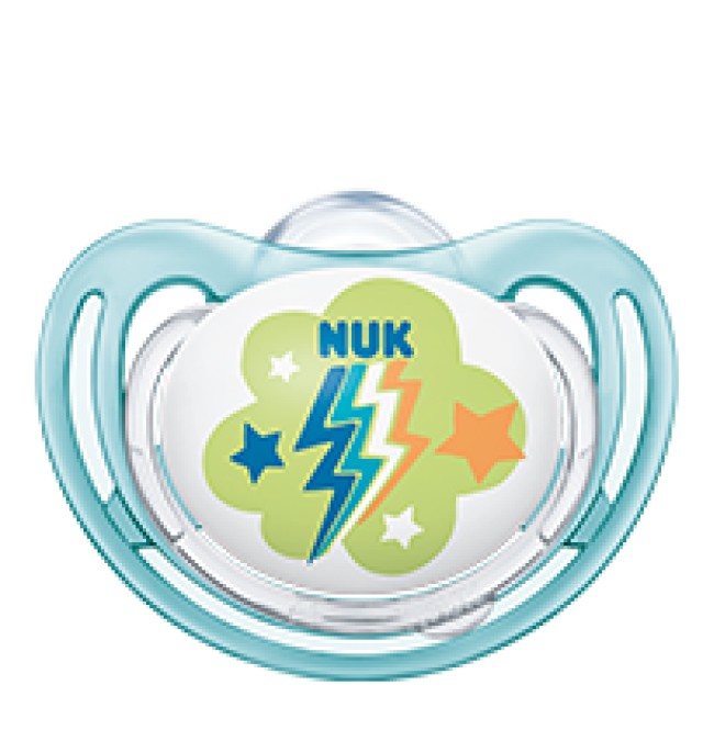 NUK Freestyle Πιπίλα Σιλικόνης 6-18 Χρώμα Μπλε, 1τμχ
